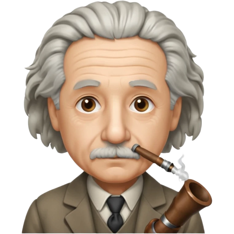 Albert Einstein holding emoji