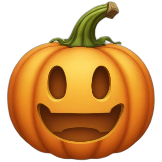 goofy pumpkin actually emoji