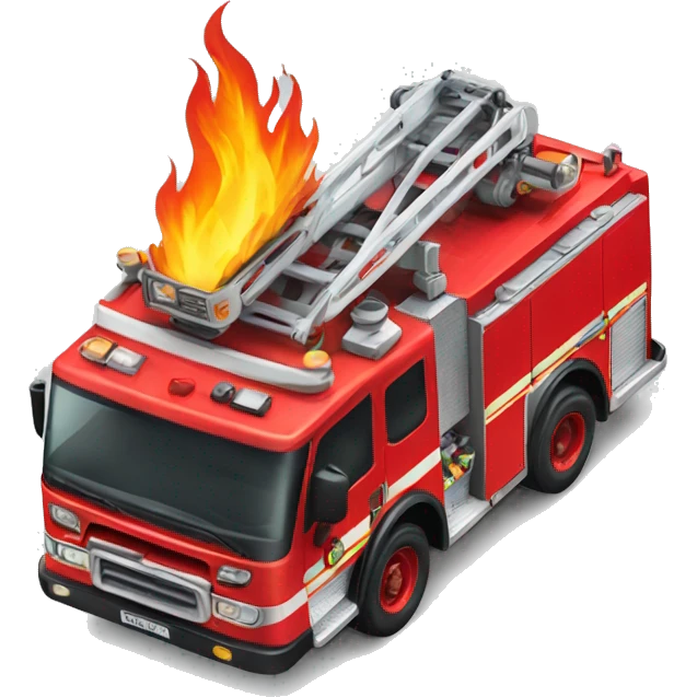 fire engine car emoji