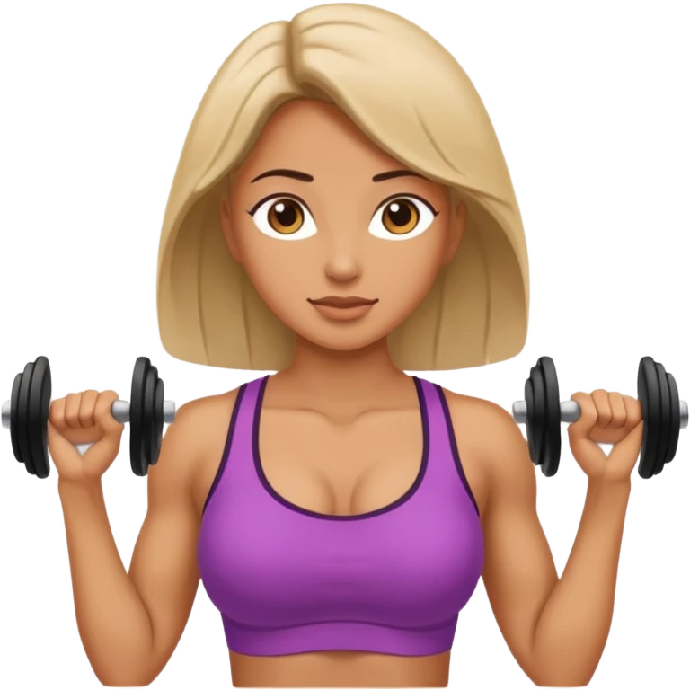 female chest pec fly exercise emoji