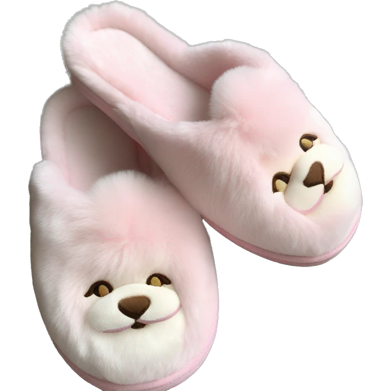 Light pink luxury slippers emoji