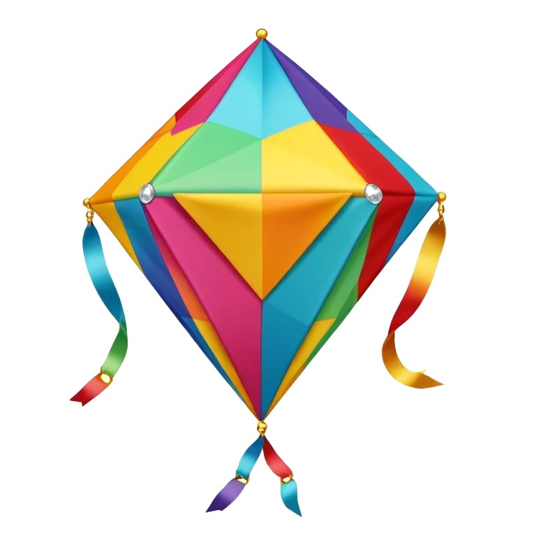3d kite emoji