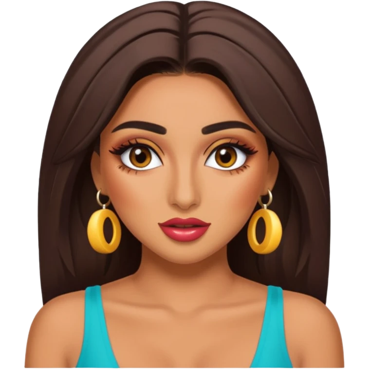 Huda from Love Island crashout face emoji emoji