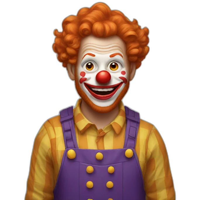 ginger clown emoji