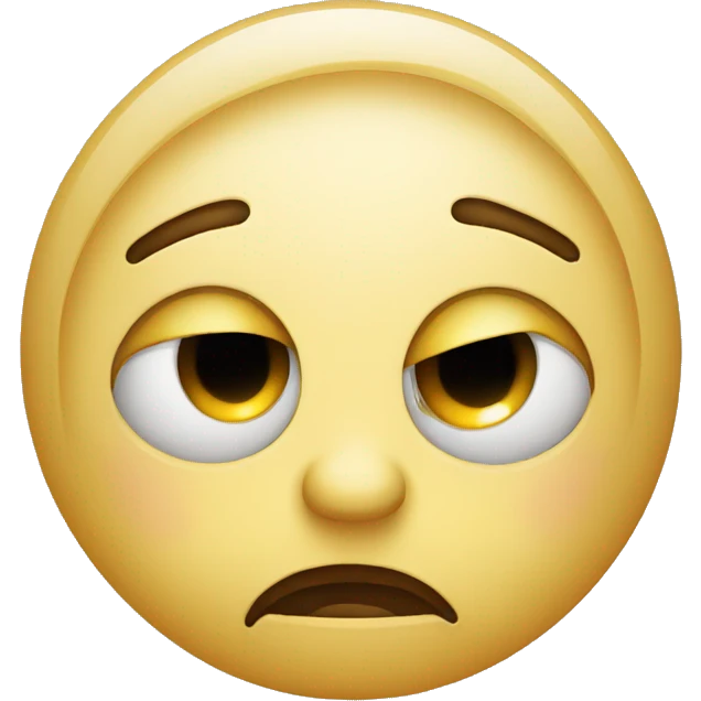 A sad face emoji