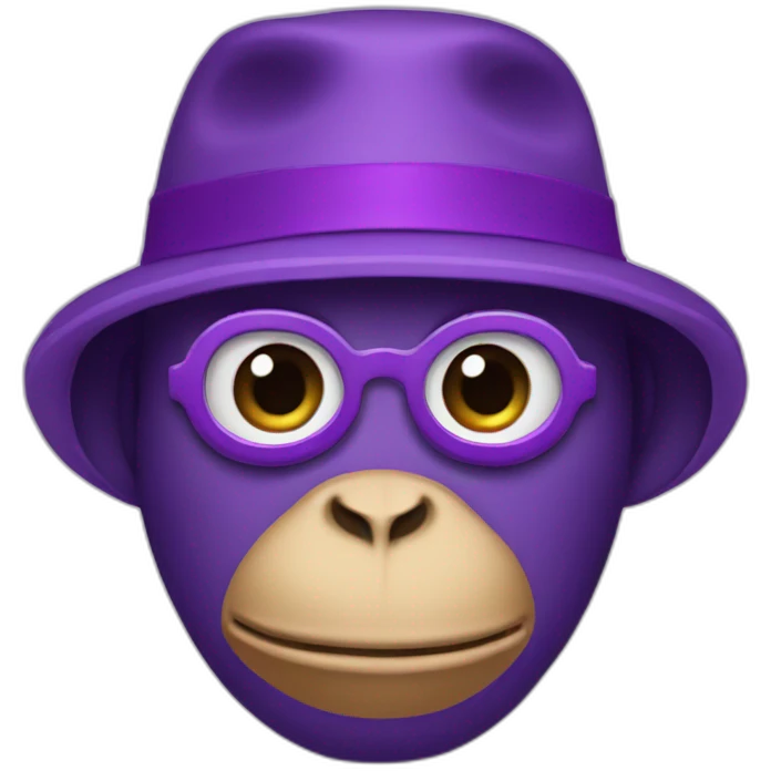 purple incognito monkey anonymous emoji