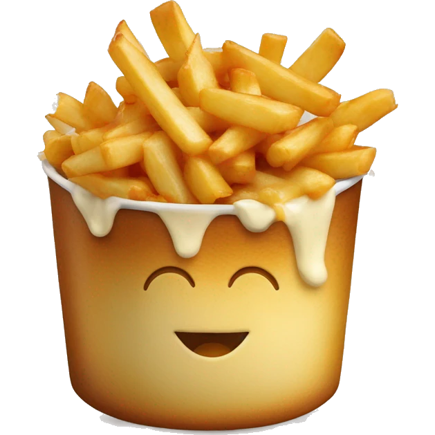 Poutine qui mange des poutines emoji