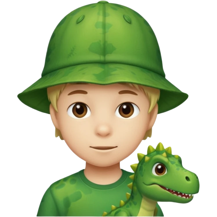 Dinosaur Hat Kid emoji
