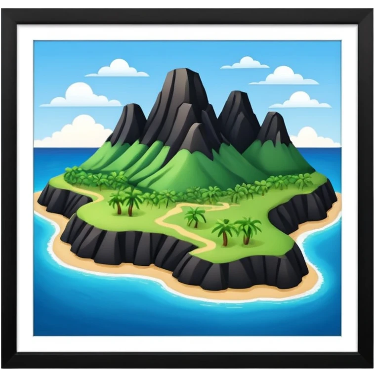 Forme de la terre de la Guadeloupe emoji