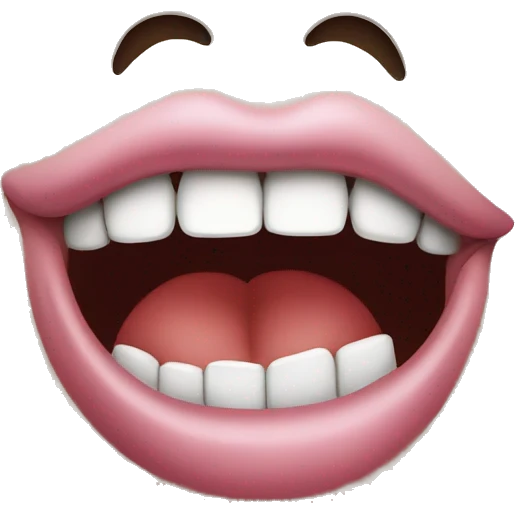 Lip biting iOS emoji emoji