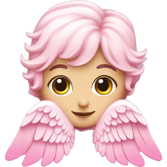 Cute pink Angel wings  emoji