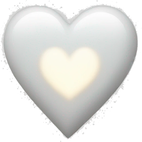 White heart whit sparkles  emoji