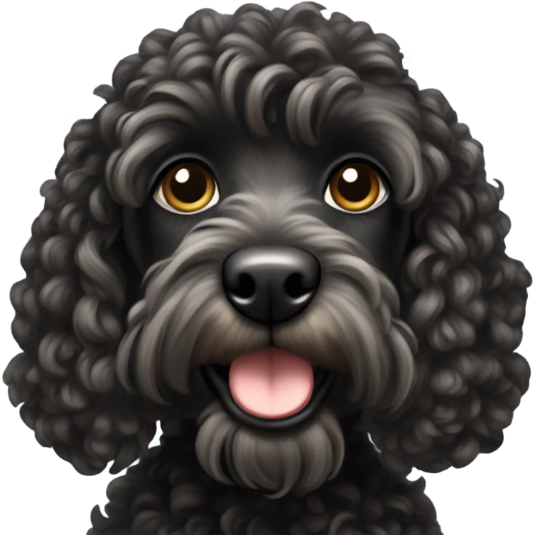 Black Cockapoo  emoji
