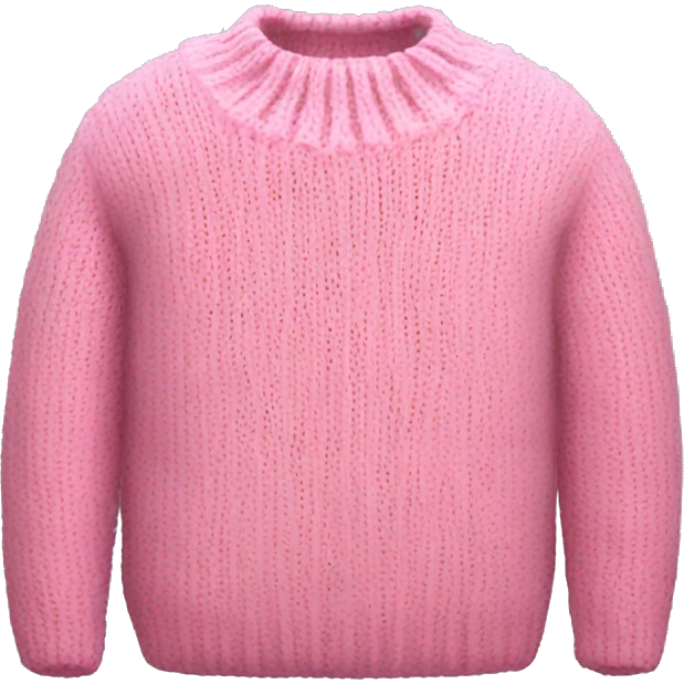 pink cozy sweater  emoji