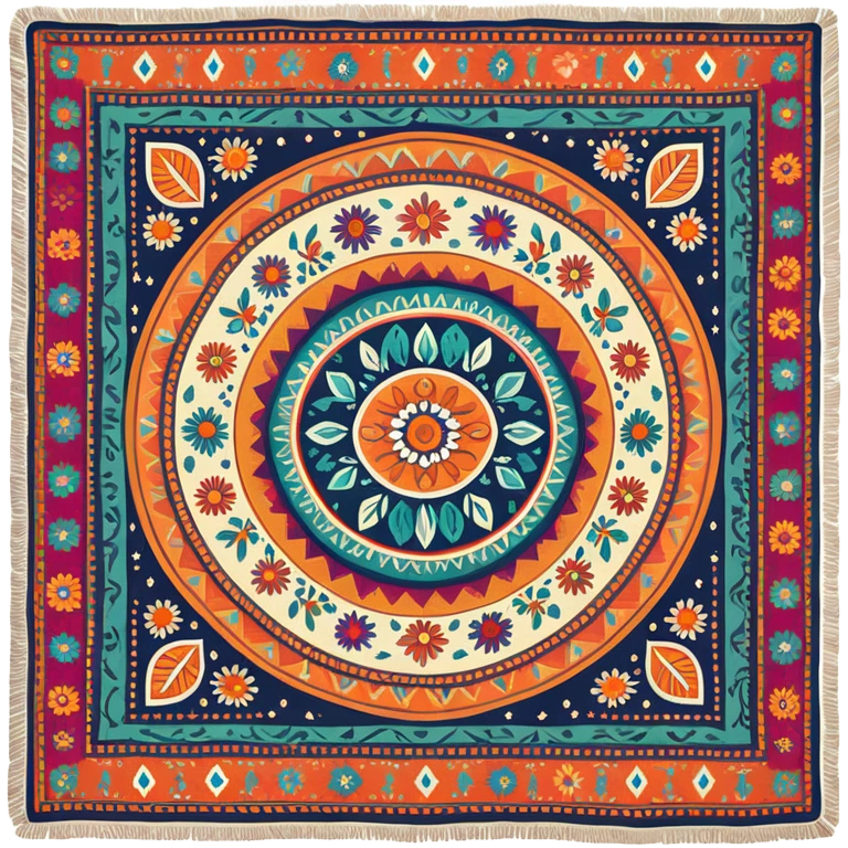 Cozy Indian throw blanket emoji