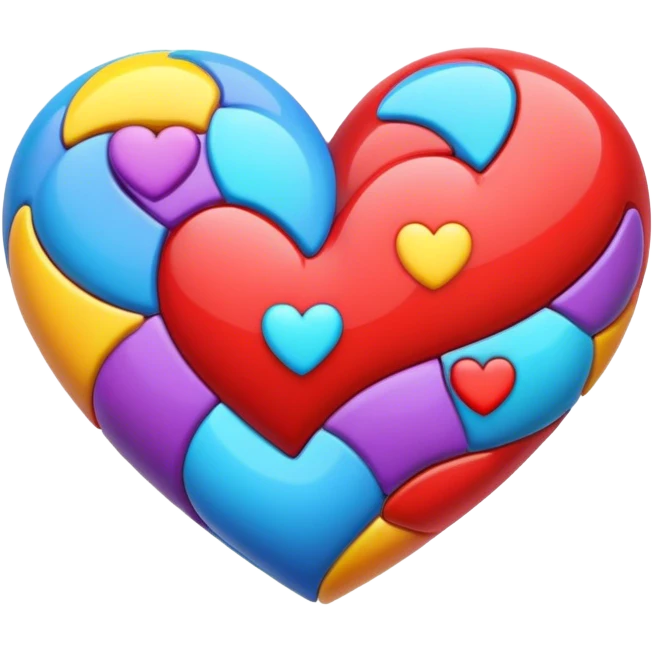 cœur multicolore  emoji