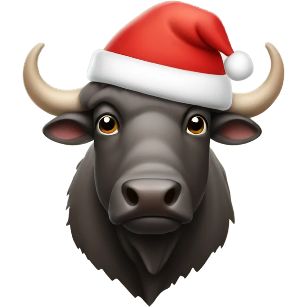 Buffalo in Santa hat  emoji