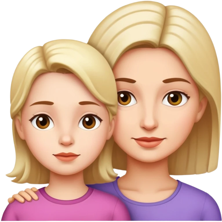 mother with daughter emoji