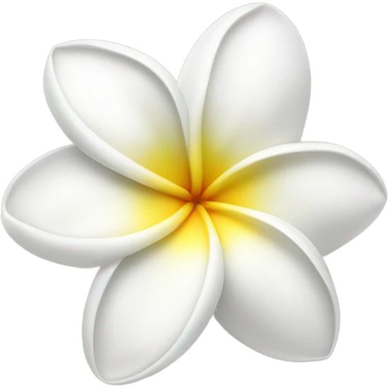 white  plumeria emoji