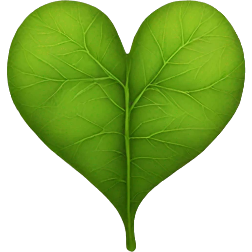 leaf heart emoji