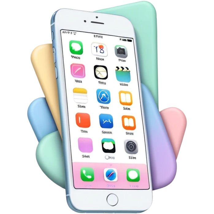 pastel iphone emoji