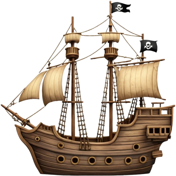 pirate ship emoji