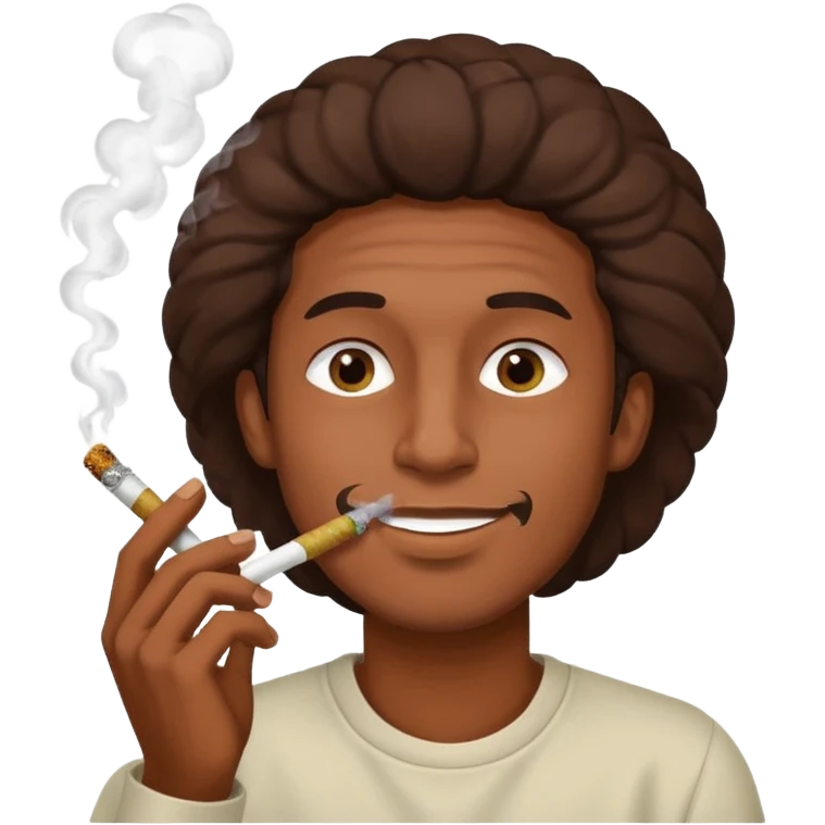 A guy smokin weed  emoji