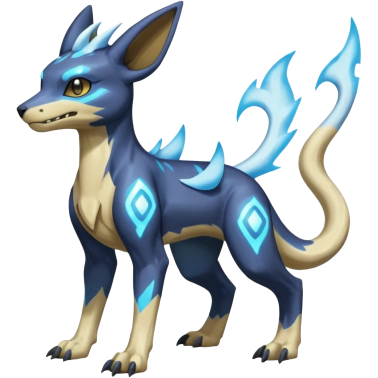 Manectric-Electrike-Lucio-Cubone-Umbreon-Marowak-Draco-Fakémon-hybrid-creature (full body), 4 legs emoji