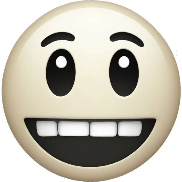 Smiley face nervous emoji