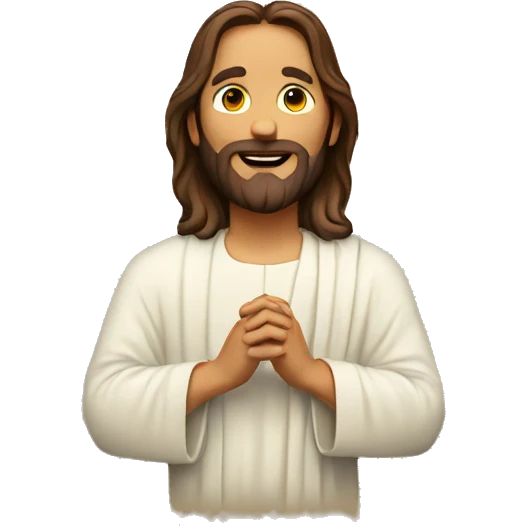 Jesus bendiciendo emoji