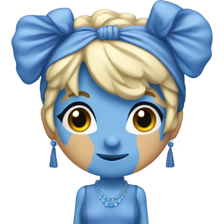 Blue nuisette emoji