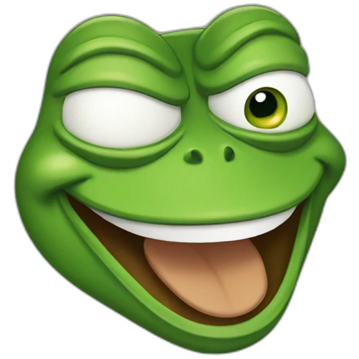 Pepe the frog laughing emoji