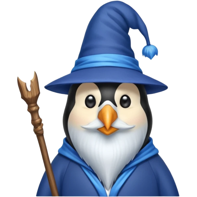 Penguin Wizard emoji