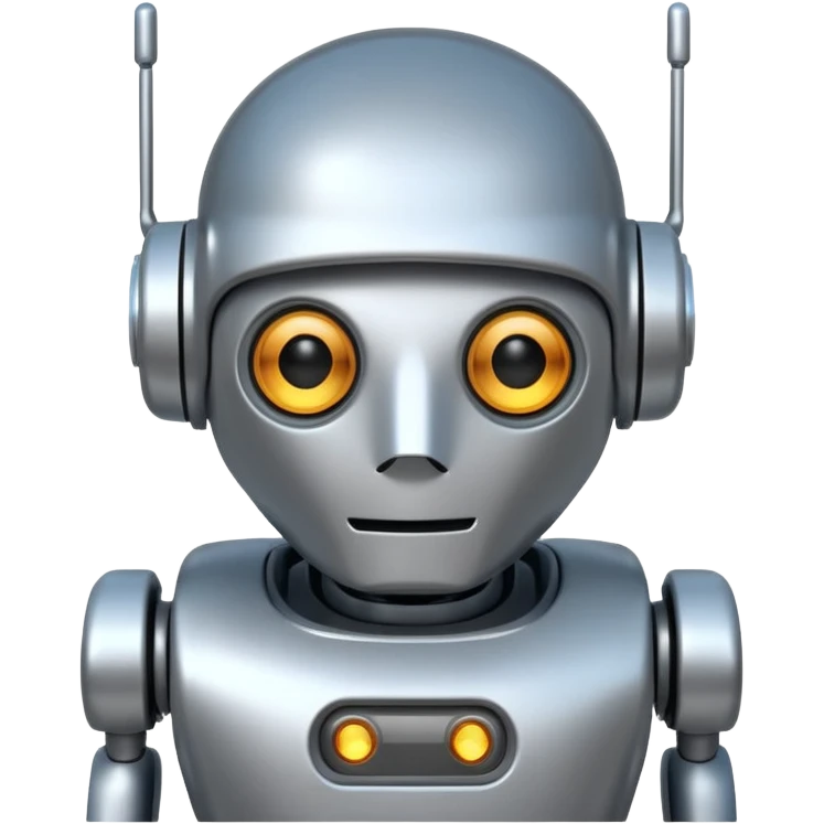 make a 67 made of the future of a robot emoji