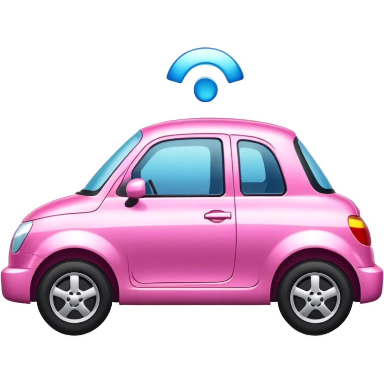 Car pink emoji