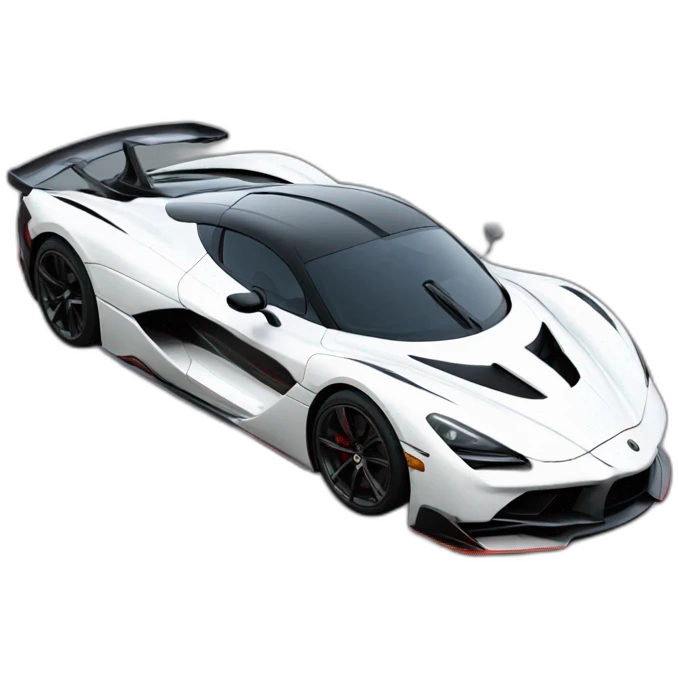 a hypercar drifting emoji
