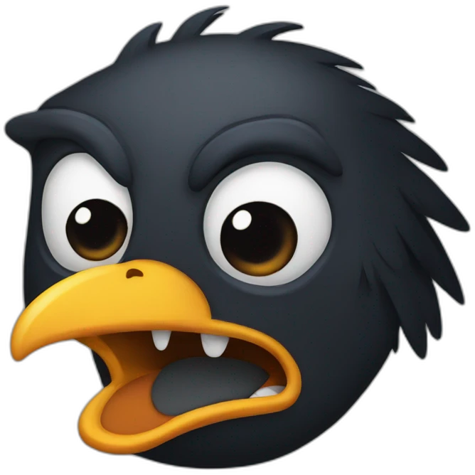 crow angry emoji