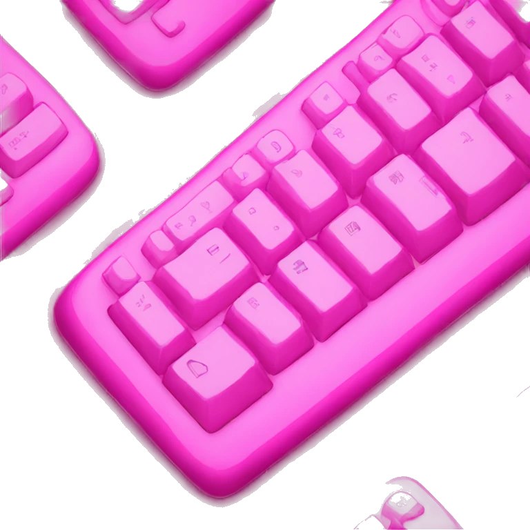 pink keyboard emoji