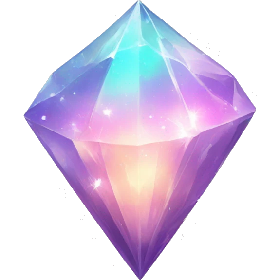 Pastel nebula crystal shard gem emoji