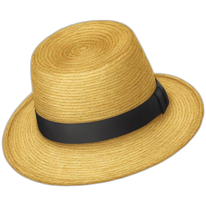 Chapeau de paille emoji