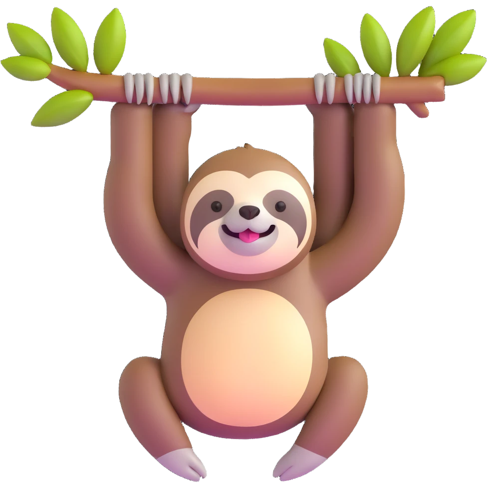 cute sloth emoji
