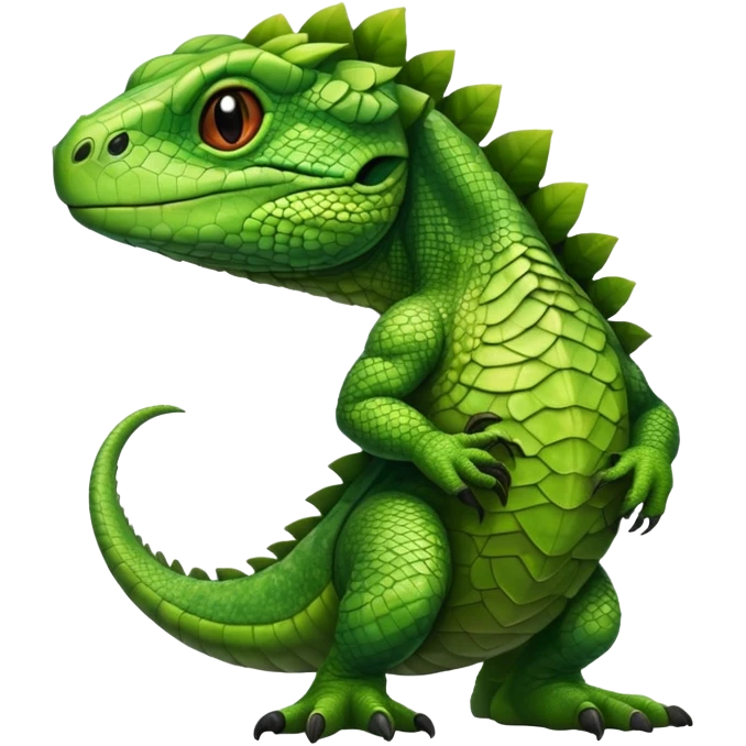 Green forest creature emoji