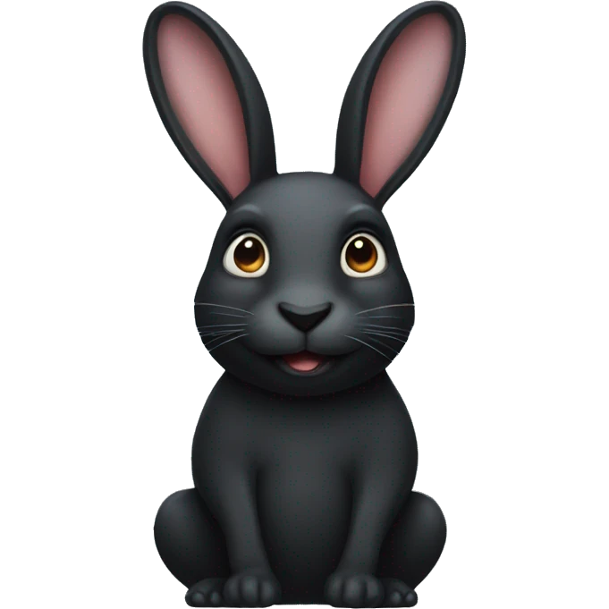 black rabbit emoji