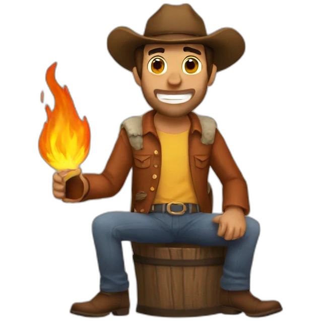 this is fine but make it coyboy yee haw emoji
