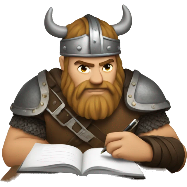 viking taking notes emoji