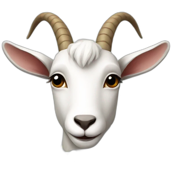goat with flower emoji