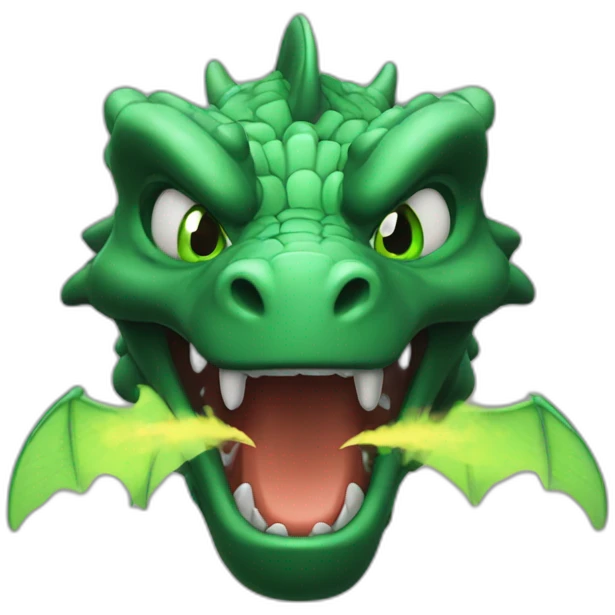disney-dark-dragon-with-green-eyes-breathing-fire emoji