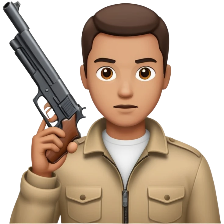 Homme qui tien une arme emoji
