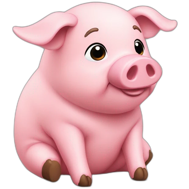 Ty-tulip-stuffed-pig-toy-slouching-sitting-plush-fluffy emoji