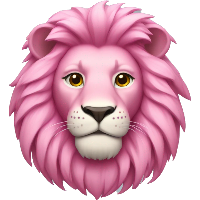 Pink lion  emoji